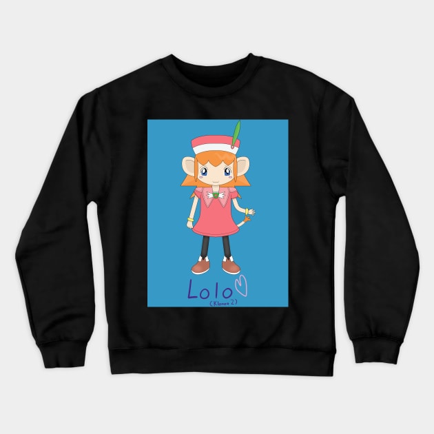 Lolo from Klonoa 2 Crewneck Sweatshirt by kevinrodolfoxD3